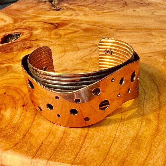 VINTAGE ~Copper Cuff Bracelet - Picture 6 of 8